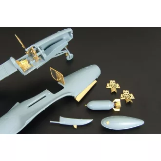   Brengun P-39Q-L-N P-400 Airacobra (RS Models kit) repülő makett kiegészítő