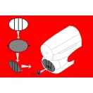 Brengun Typhoon air intake mesh (Airfix) fotómaratás repülőhöz