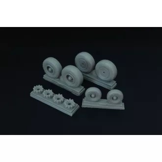   Brengun C-130 wheel set (with disc brakes) (Italeri) repülő feljavító