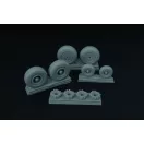 Brengun C-130 wheel set (with disc brakes) (Italeri) repülő feljavító