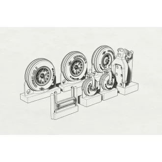 Brengun AV8B Wheels (Hasegawa kit) repülő feljavító