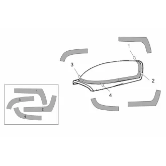   Brengun Extra EA-300L-330LC Canopy masks (Brengun kit) repülő makett kiegészítő