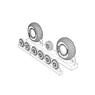   Brengun DH 98 Mosquito wheels block thread repülő feljavító