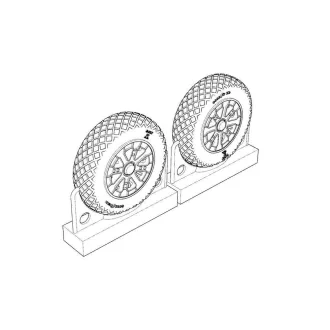   Brengun F4U Corsair Diamond Thread Wheels set repülő feljavító