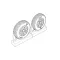 Brengun F4U Corsair Diamond Thread Wheels set repülő feljavító