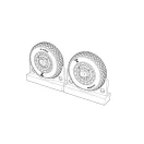 Brengun F4U Corsair Diamond Thread Wheels set repülő feljavító