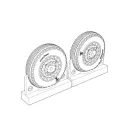 Brengun F4U Corsair Ribbed-Diamond Thread Wheels set repülő feljavító