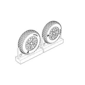   Brengun F4U Corsair Cross Thread Wheels set repülő feljavító