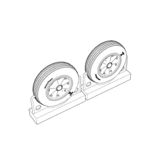   Brengun F4U Corsair Late Ribbed Thread (late '50s) Wheels set repülő feljavító