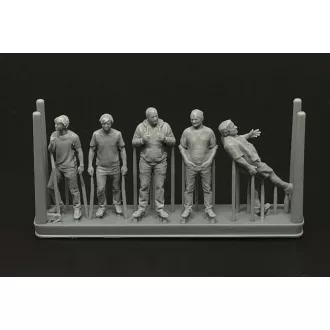 Brengun Aeroclub members-5 figures (3D print) figura