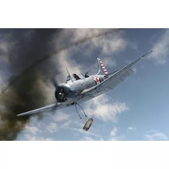 Brengun SBD-3 Dauntless CORAL SEA katonai repülő makett