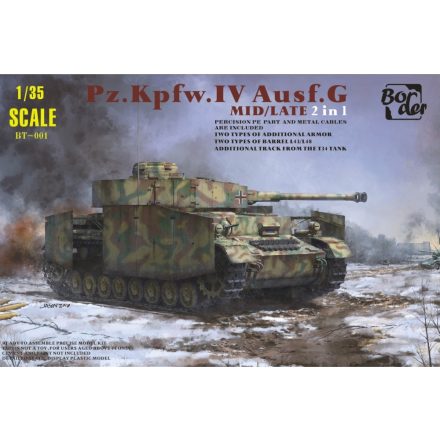 Border Model Panzer IV Ausf.G Mid/Late 2in1 makett