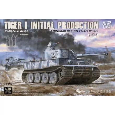 Border Model Tiger I Initial Prod. s.Pz.Abt.502 Leningrad Region 1942/43 Winter makett