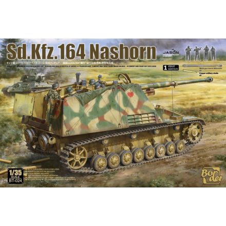 Border Model Sd.Kfz. 164 Nashorn Early/Command w/4 figures makett