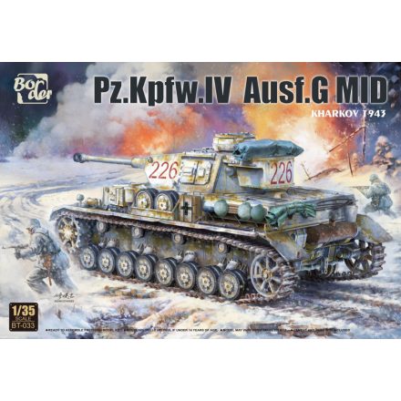 Border Model Pz.Kpfw. IV Ausf. G MID "Kharkov 1943" makett