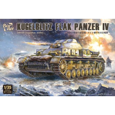 Border Model Kugelblitz Flak Panzer IV (MK103 Doppelflak 30mm) makett