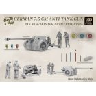Border Model German 75 mm Anti-Tank Gun PaK 40 makett