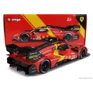 Burago FERRARI 499P 3.0L TURBO V6 TEAM FERRARI AF CORSE N 51 WINNER 24h LE MANS 2023 ALESSANDRO PIER GUIDI - JAMES CALADO - ANTONIO GIOVINAZZI