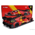 Burago FERRARI 499P 3.0L TURBO V6 TEAM FERRARI AF CORSE N 51 WINNER 24h LE MANS 2023 ALESSANDRO PIER GUIDI - JAMES CALADO - ANTONIO GIOVINAZZI