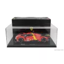 Burago FERRARI 499P 3.0L TURBO V6 TEAM FERRARI AF CORSE N 51 WINNER 24h LE MANS 2023 ALESSANDRO PIER GUIDI - JAMES CALADO - ANTONIO GIOVINAZZI - WITH SHOWCASE