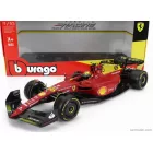 Burago FERRARI F1-75 SCUDERIA FERRARI N 55 4th MONZA GP ITALY 2022 CARLOS SAINZ