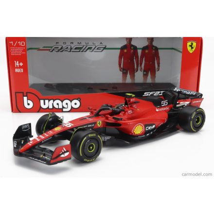 Burago FERRARI F1 SF-23 TEAM SCUDERIA FERRARI N 55 SEASON 2023 CARLOS SAINZ - EXCLUSIVE CARMODEL