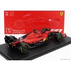 Burago FERRARI F1 SF-23 TEAM SCUDERIA FERRARI N 16 SEASON 2023 CHARLES LECLERC - CON VETRINA - WITH SHOWCASE