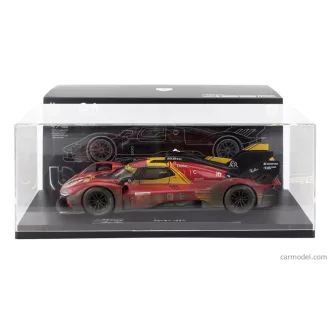   Burago FERRARI 499P 3.0L TURBO V6 TEAM FERRARI AF CORSE N 50 WINNER 24h LE MANS (AFTER RACE VERSION) 2024 ANTONIO FUOCO - MIGUEL MOLINA - NICKLAS NIELSEN