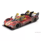 Burago FERRARI 499P 3.0L TURBO V6 TEAM FERRARI AF CORSE N 50 WINNER 24h LE MANS (AFTER RACE VERSION) 2024 ANTONIO FUOCO - MIGUEL MOLINA - NICKLAS NIELSEN