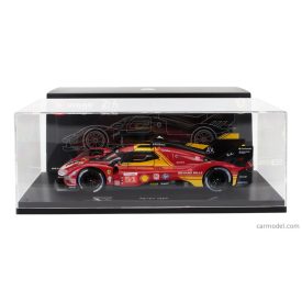   Burago FERRARI 499P 3.0L TURBO V6 TEAM FERRARI AF CORSE N 51 3rd 24h LE MANS 2024 ALESSANDRO PIER GUIDI - JAMES CALADO - ANTONIO GIOVINAZZI