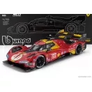 Burago FERRARI 499P 3.0L TURBO V6 TEAM FERRARI AF CORSE N 51 3rd 24h LE MANS 2024 ALESSANDRO PIER GUIDI - JAMES CALADO - ANTONIO GIOVINAZZI