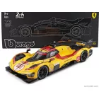 Burago FERRARI 499P 3.0L TURBO V6 TEAM AF CORSE N 83 WINNER 24h LE MANS 2025 ROBERT KUBICA - PHIL HANSON - YIFEI YE - WITH SHOWCASE