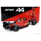 Burago FERRARI F1 SF-23 TEAM SCUDERIA FERRARI HP N 44 FIORANO 2025 LEWIS HAMILTON - WITH PILOT