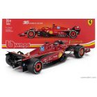 Burago FERRARI F1 SF-24 TEAM SCUDERIA FERRARI N 16 WINNER MONACO GP 2024 CHARLES LECLERC - WITH PILOT AND SHOWCASE
