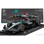 Burago MERCEDES GP F1 W15 EQ PERFORMANCE TEAM AMG PETRONAS MOTORSPORT N 63 SEASON 2024 GEORGE RUSSELL - WITH PILOT AND SHOWCASE