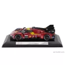 Burago FERRARI 499P 3.0L TURBO V6 TEAM FERRARI AF CORSE N 51 3rd 24h LE MANS 2025 ALESSANDRO PIER GUIDI - JAMES CALADO - ANTONIO GIOVINAZZI - WITH SHOWCASE