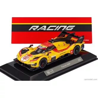   Burago FERRARI 499P 3.0L TURBO V6 TEAM AF CORSE N 83 WINNER 24h LE MANS 2025 ROBERT KUBICA - PHIL HANSON - YIFEI YE - CON VETRINA - WITH SHOWCASE