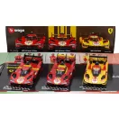 Burago FERRARI SET 3X 499P WINNER 24h LE MANS TEAM AF CORSE FERRARI - N 83 2025 - N 50 2024 - N 51 2023