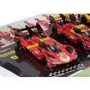 Burago FERRARI SET 3X 499P WINNER 24h LE MANS TEAM AF CORSE FERRARI - N 83 2025 - N 50 2024 - N 51 2023