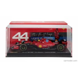   Burago FERRARI F1 SF-23 TEAM SCUDERIA FERRARI HP N 44 FIORANO 2025 LEWIS HAMILTON - WITH SHOWCASE