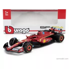   Burago FERRARI F1 SF-24 TEAM SCUDERIA FERRARI N 16 WINNER MONACO GP 2024 CHARLES LECLERC