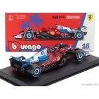 Burago FERRARI F1 SF-25 TEAM SCUDERIA FERRARI HP N 16 MIAMI GP 2025 CHARLES LECLERC - WITH PILOT AND SHOWCASE
