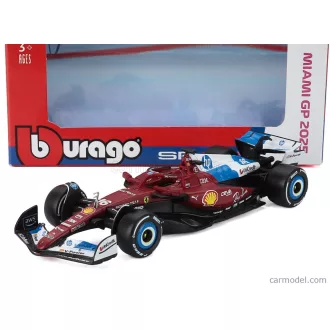   Burago FERRARI F1 SF-25 TEAM SCUDERIA FERRARI HP N 16 MIAMI GP 2025 CHARLES LECLERC