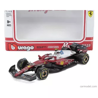   Burago FERRARI F1 SF-25 TEAM SCUDERIA FERRARI HP N 44 MONZA ITALY GP 2025 LEWIS HAMILTON - NIKI LAUDA 50th ANNIVERSARY WORLD CHAMPION