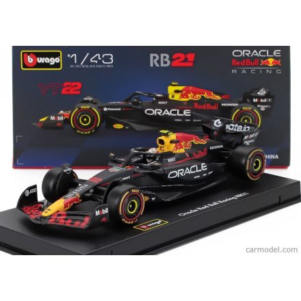 BURAGO RED BULL F1 RB21 TEAM ORACLE RED BULL RACING N 22 SEASON 2025 YUKI TSUNODA - WITH PILOT AND SHOWCASE