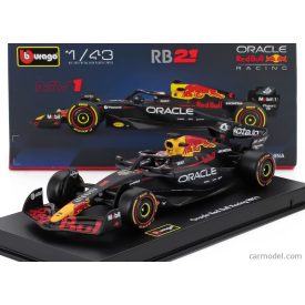   BURAGO RED BULL F1 RB21 TEAM ORACLE RED BULL RACING N 1 SEASON 2025 MAX VERSTAPPEN - WITH PILOT AND SHOWCASE
