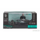 Burago MERCEDES F1 W16 TEAM AMG PETRONAS MOTORSPORT N 63 SEASON 2025 GEORGE RUSSELL - WITH PILOT AND SHOWCASE