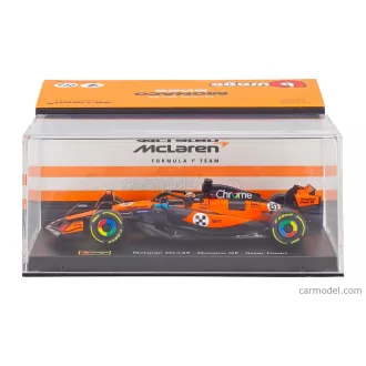   Burago McLAREN F1 MCL39 TEAM MCLAREN N 81 3rd MONACO GP 2025 OSCAR PIASTRI - WITH PILOT AND SHOWCASE