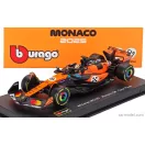 Burago McLAREN F1 MCL39 TEAM MCLAREN N 81 3rd MONACO GP 2025 OSCAR PIASTRI - WITH PILOT AND SHOWCASE