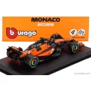 Burago McLAREN F1 MCL39 TEAM MCLAREN N 81 3rd MONACO GP 2025 OSCAR PIASTRI - WITH PILOT AND SHOWCASE